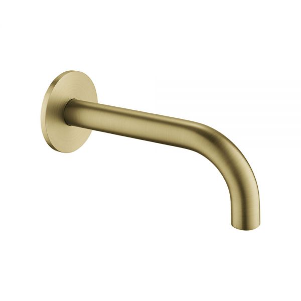 Flova Moonlight Brushed Brass Wall Mounted Bath Spout