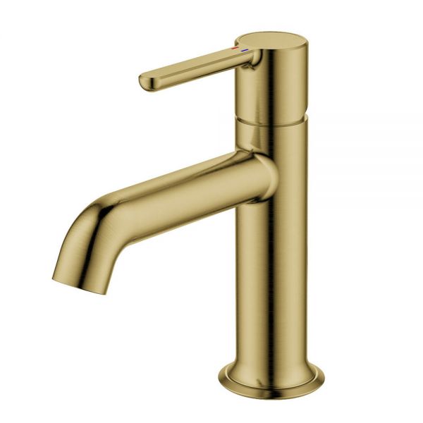 Flova Moonlight Brushed Brass Mono Basin Mixer Tap