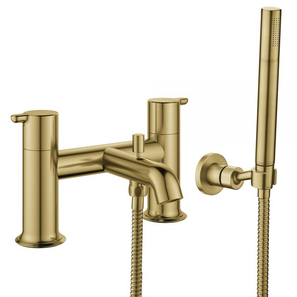 Flova Moonlight Brushed Brass Bath Shower Mixer Tap