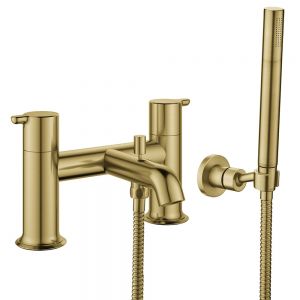 Flova Moonlight Brushed Brass Bath Shower Mixer Tap