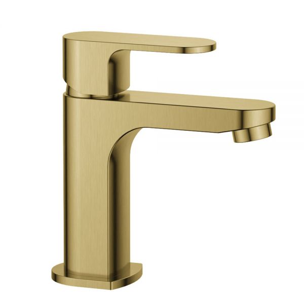 Flova Smart Brushed Brass Cloakroom Mono Basin Mixer Tap