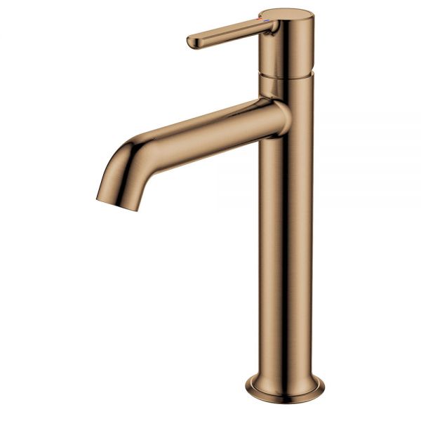 Flova Moonlight Brushed Bronze Tall Mono Basin Mixer Tap