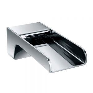 Flova Cascade Chrome Wall Mounted Bath Spout