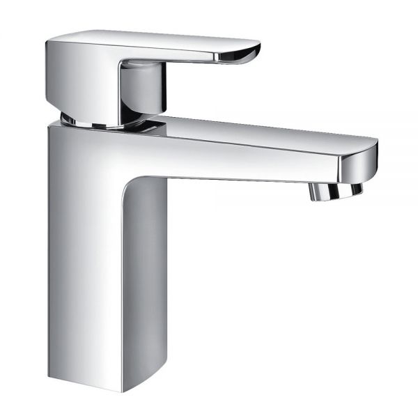 Flova Dekka Chrome Mono Basin Mixer Tap with Clicker Waste