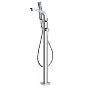 Flova Essence Chrome Floor Standing Bath Shower Mixer Tap