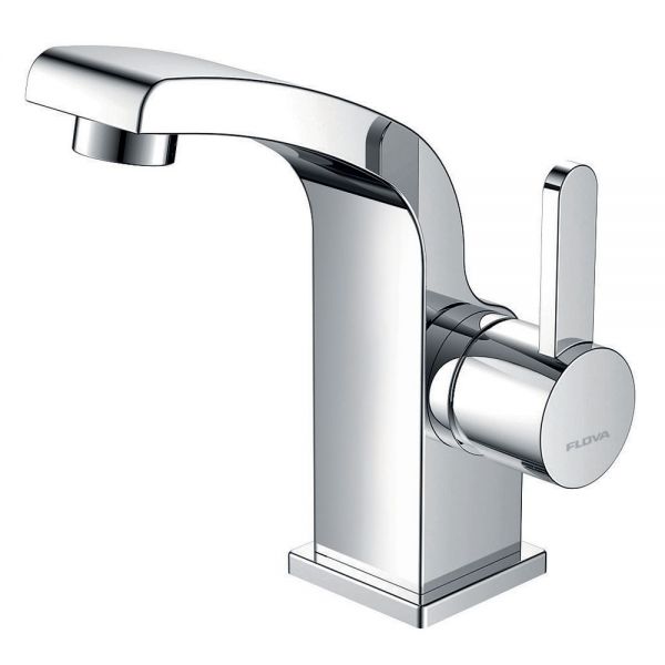 Flova Essence Chrome Cloakroom Mono Basin Mixer Tap with Clicker Waste