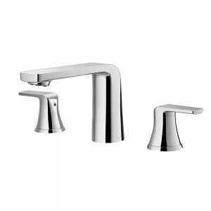 Flova Fusion Chrome 3 Hole Bath Filler Tap