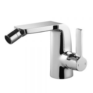 Flova Fusion Chrome Bidet Mixer Tap with Clicker Waste