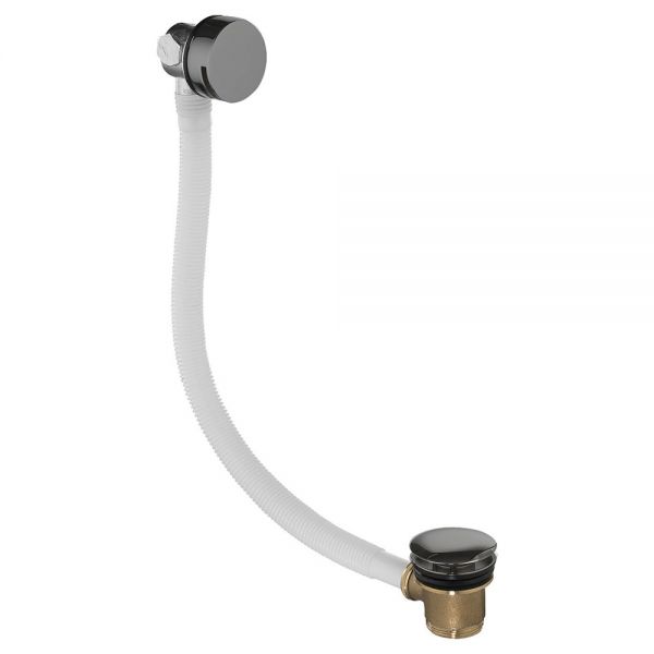 Flova Gunmetal Overflow Bath Filler with Click Clack Waste