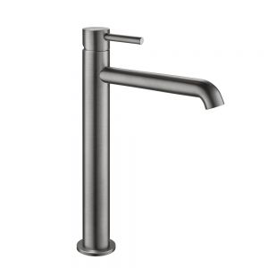 Flova Levo Gunmetal Tall Mono Basin Mixer Tap