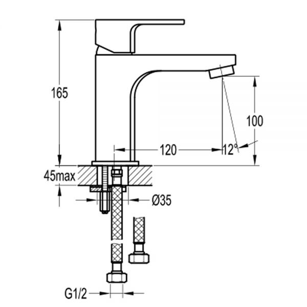 Flova Smart Gunmetal Mono Basin Mixer Tap #2
