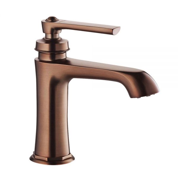 Flova Liberty Oil Rubbed Bronze Mono Basin Mixer Tap with Clicker Waste