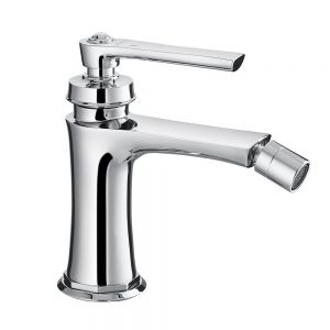 Flova Liberty  Chrome Bidet Mixer Tap with Clicker Waste