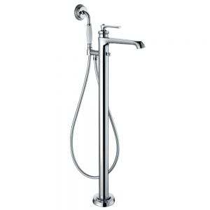 Flova Liberty Chrome Floor Standing Bath Shower Mixer Tap
