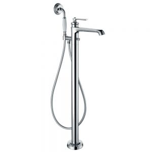 Flova Liberty Chrome Floor Standing Bath Shower Mixer Tap