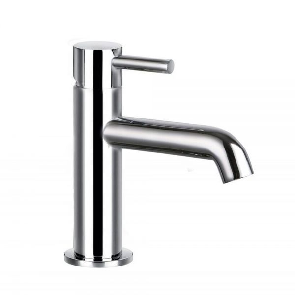 Flova Levo Chrome Slim Mono Basin Mixer Tap with Clicker Waste