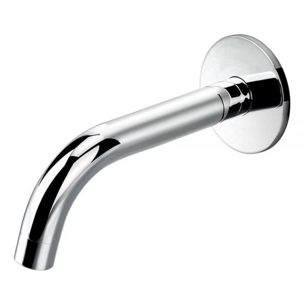 Flova Chrome Wall Mounted Bath Spout 200mm