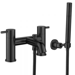 Flova Levo Matt Black Bath Shower Mixer Tap