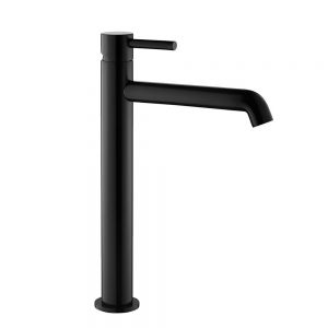 Flova Levo Matt Black Tall Mono Basin Mixer Tap