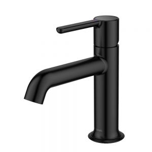 Flova Moonlight Matt Black Mono Basin Mixer Tap