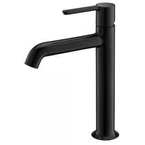 Flova Moonlight Matt Black Tall Mono Basin Mixer Tap