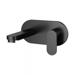Flova Smart Matt Black Wall Mounted Basin Mixer Tap