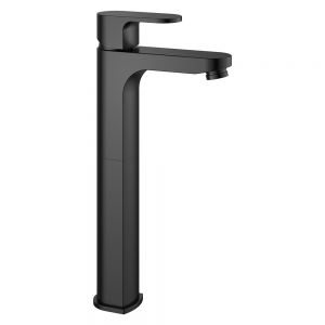 Flova Smart Matt Black Tall Mono Basin Mixer Tap