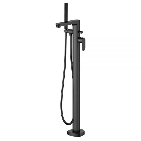 Flova Smart Matt Black Floor Standing Bath Shower Mixer Tap