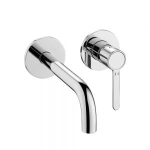 Flova Moonlight Chrome Wall Mounted Basin Mixer Tap