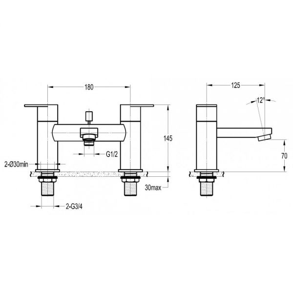 Flova Smart Chrome Bath Shower Mixer Tap #2