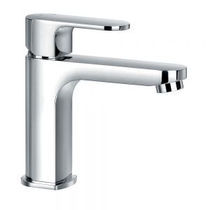 Flova Smart Chrome Cloakroom Mono Basin Mixer Tap with Clicker Waste