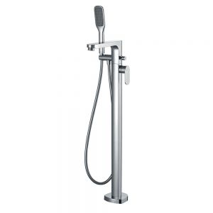 Flova Smart Chrome Floor Standing Bath Shower Mixer Tap