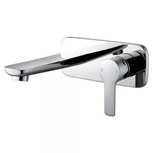 Flova Urban Chrome Wall Mounted Basin Mixer Tap