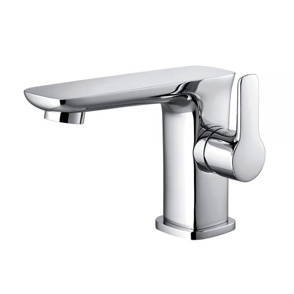 Flova Urban Chrome Cloakroom Mono Basin Mixer Tap with Clicker Waste