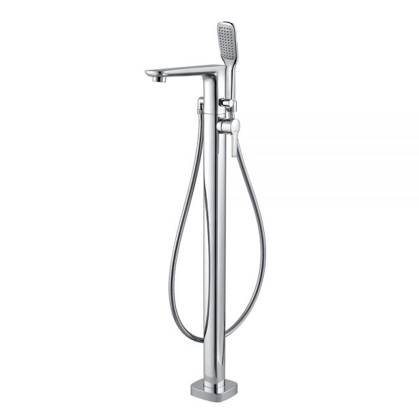 Flova Urban Chrome Floor Standing Bath Shower Mixer Tap