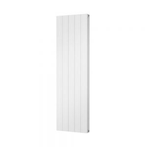 Riviera Grooved Aluminium Flat Tube 1600 x 466 White Designer Radiator