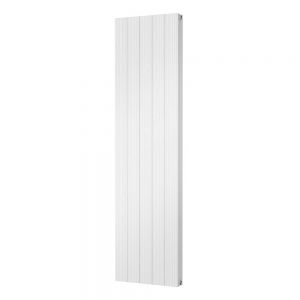 Riviera Grooved Aluminium Flat Tube 1800 x 466 White Designer Radiator