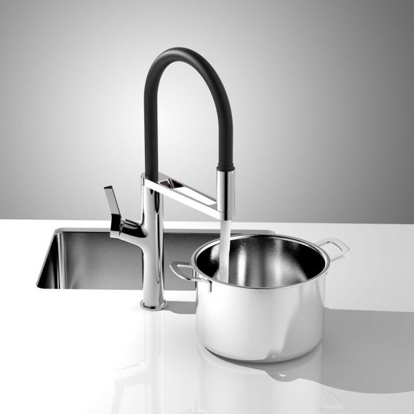 Clearwater Galex Chrome Pull Out Sensor Kitchen Sink Mixer Tap #3