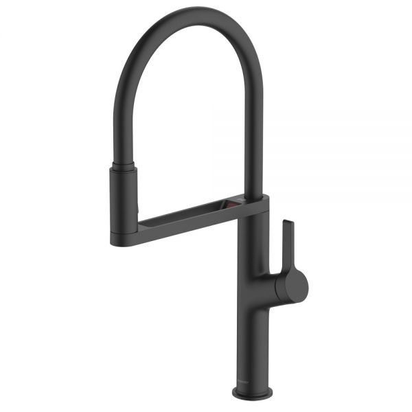 Clearwater Galex Matt Black Pull Out Sensor Kitchen Sink Mixer Tap