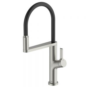 Clearwater Galex Brushed Nickel Filtered Water Pull Out Kitchen Sink Mixer Tap