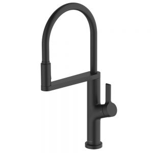 Clearwater Galex Matt Black Filtered Water Pull Out Kitchen Sink Mixer Tap