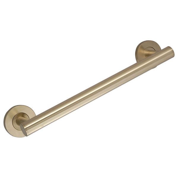 JTP Brushed Brass Straight Grab Rail 300mm