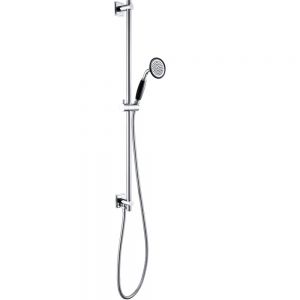 JTP Grosvenor Chrome 900mm Slide Rail Shower Kit with Round Handset and Hose with Black Indices