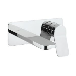 Crosswater Glide II Chrome Two Hole Wall Mounted Basin Mixer Tap