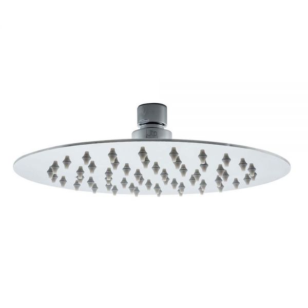 JTP Chrome 200mm Glide Extra Slim Round Shower Head