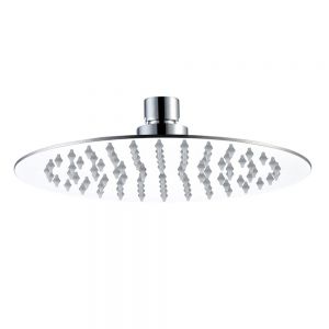JTP Chrome 250mm Glide Extra Slim Round Shower Head