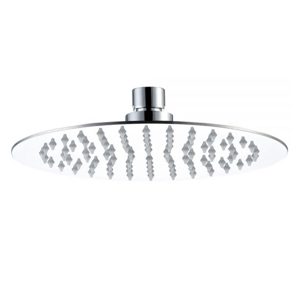 JTP Chrome 300mm Glide Extra Slim Round Shower Head