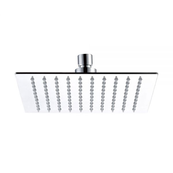 JTP Chrome 300mm Glide Extra Slim Square Shower Head