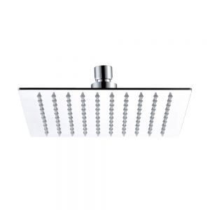 JTP Chrome 300mm Glide Extra Slim Square Shower Head