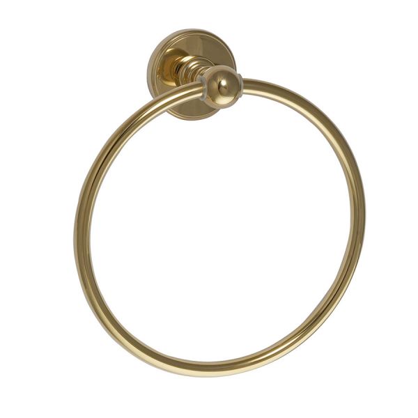 JTP Grosvenor Polished Gold Towel Ring